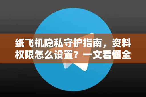 纸飞机隐私守护指南，资料权限怎么设置？一文看懂全方位保护