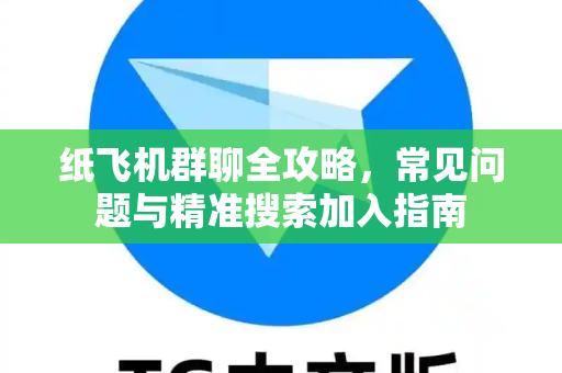 纸飞机群聊全攻略，常见问题与精准搜索加入指南