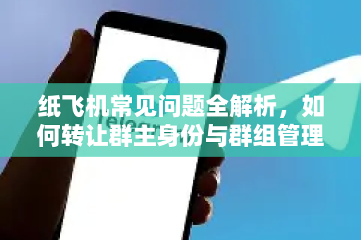 纸飞机常见问题全解析，如何转让群主身份与群组管理指南