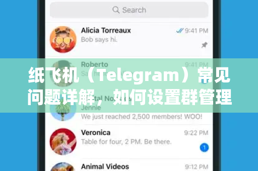 纸飞机（Telegram）常见问题详解，如何设置群管理员及更多实用技巧