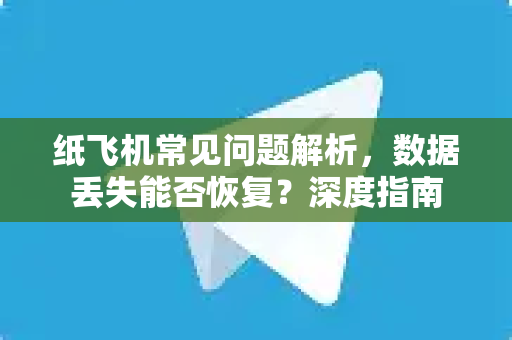 纸飞机常见问题解析，数据丢失能否恢复？深度指南