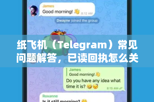 纸飞机（Telegram）常见问题解答，已读回执怎么关闭？