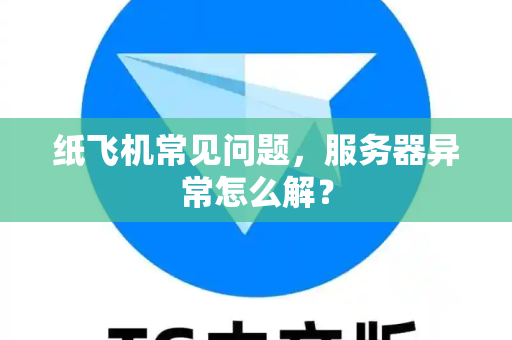 纸飞机常见问题，服务器异常怎么解？