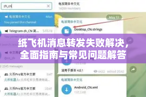 纸飞机消息转发失败解决，全面指南与常见问题解答