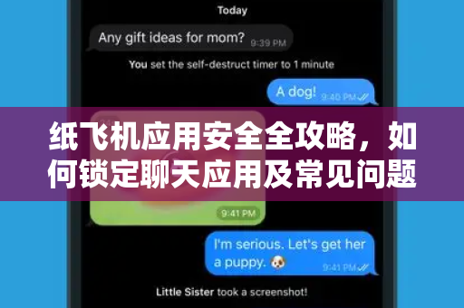 纸飞机应用安全全攻略，如何锁定聊天应用及常见问题解答