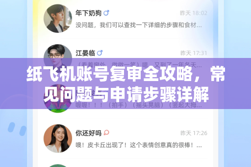 纸飞机账号复审全攻略，常见问题与申请步骤详解